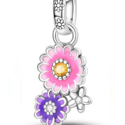 Yapışık Çiçek Sallantılı Charm