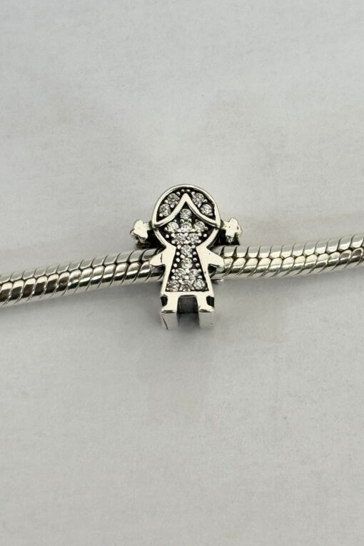 Taşlı Kız Çocuk Charm