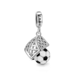 Kale ve Futbol Topu Sallantılı Charm