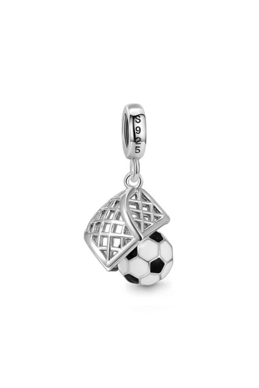 Kale ve Futbol Topu Sallantılı Charm