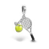 Tenis Raketi ve Topu Sallantılı Charm