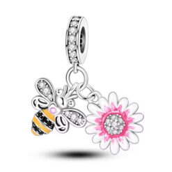 Arı ve Çiçek Sallantılı Charm