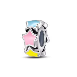 Renkli Yıldızlar Halka Charm