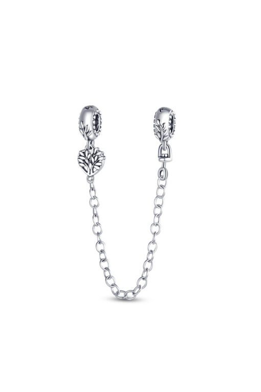 Yaprak Desenli Koruma Zincirli Charm