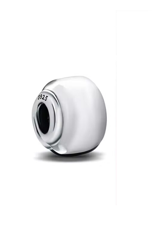Mini Beyaz Murano Yüzük Charm