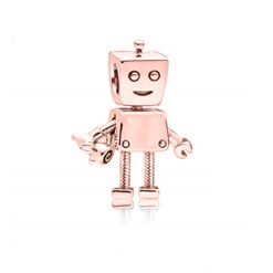 Rose Erkek Robot Charm