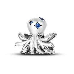 Mavi Taşlı Ahtapot Charm