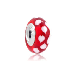 Kırmızı Kalp Murano Charm