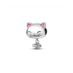 Kedi ve Kılçık Sallantılı Charm