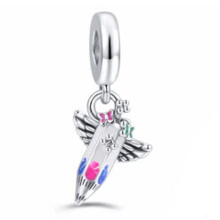Melek Kanatlı Kalem Sallantılı Charm