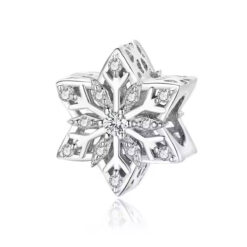 Gümüş Kar Tanesi Charm