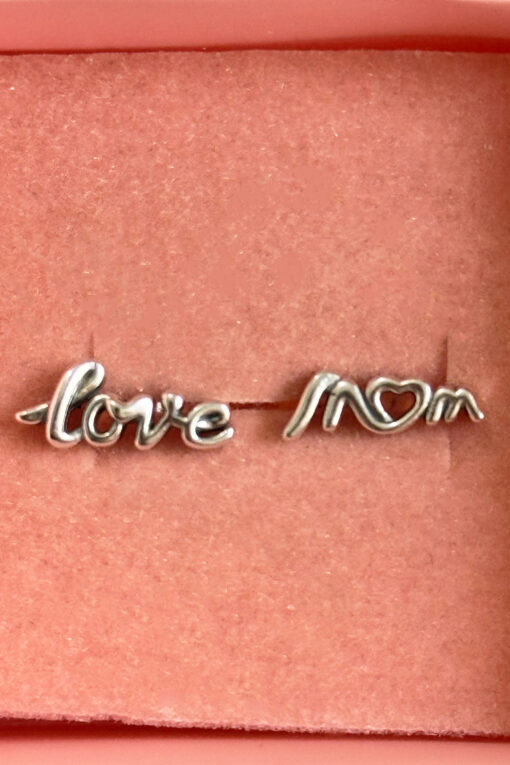 Love Mom Gümüş Küpe