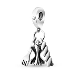 Makarna ve Çatal Sallantılı Charm