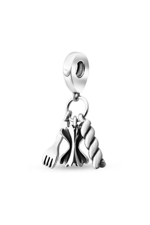 Makarna ve Çatal Sallantılı Charm