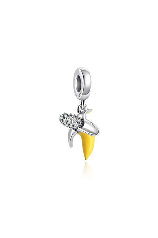 Soyulmuş Taşlı Muz Sallantılı Charm