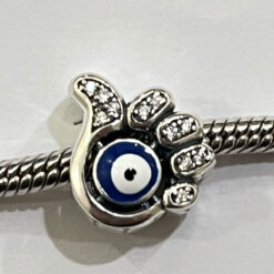 Taşlı Nazar El Baş Parmak Charm