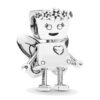 Melek Kanatlı Robot Charm