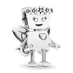 Melek Kanatlı Robot Charm