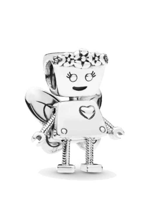 Melek Kanatlı Robot Charm
