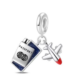 Uçak ve Pasaport Sallantılı Charm