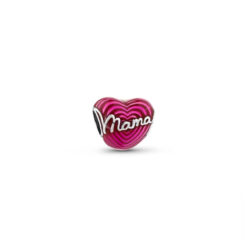 Pembe Mama Kalp Charm