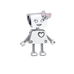 Kadın Robot Charm