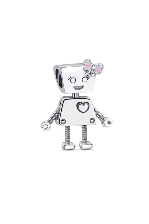 Kadın Robot Charm