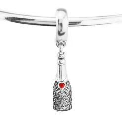 Parıldayan Taşlı Şampanya Sallantılı Charm