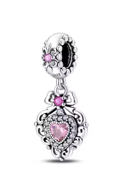 Pembe Kalp Sallantılı Charm