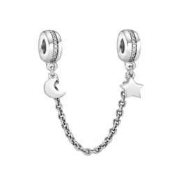 Ay Ve Yıldız Zincirli Charm
