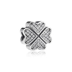 Taşlı Yonca Klips Charm