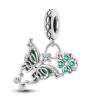 Kelebek ve Yonca Sallantılı Charm