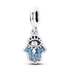 Mavi Taşlı Nazar El Sallantılı Charm