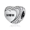 Yerli Üretim Mom Taşlı Kalp Charm