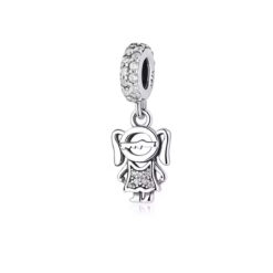 Taşlı Kız Sallantılı Charm