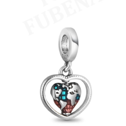 Aile ve Dönen Kalp Sallantılı Charm