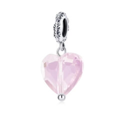 Pembe Kalp Sallantılı Charm