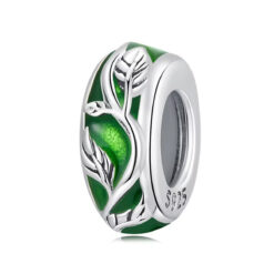 Yapraklı Halka Charm
