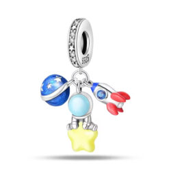 Gezegen , Astronot ve Roket Sallantılı Charm