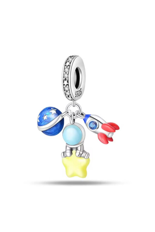 Gezegen , Astronot ve Roket Sallantılı Charm