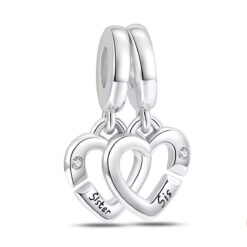 Kız Kardeş Sallantılı Çift Charm