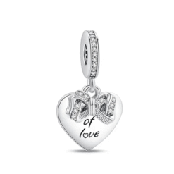 Kalp Ve Kurdele Sallantılı Charm