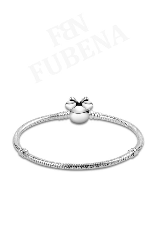 Disney Işıltılı Minnie Gümüş Bileklik Charm Taşıyıcı - Görsel 2
