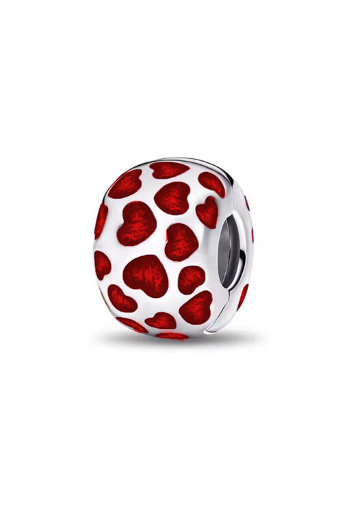 Mini Kalpli Klips Charm