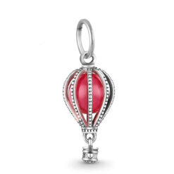 Kırmızı Sıcak Hava Balonu Sallantılı Charm