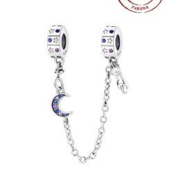 Ay ve Kedi Zincir Sallantılı Charm