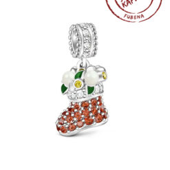 Taşlı Patik Sallantılı Charm