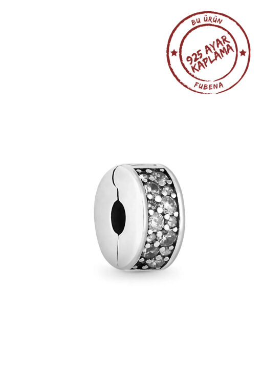 Şeffaf Pavé Klips Charm