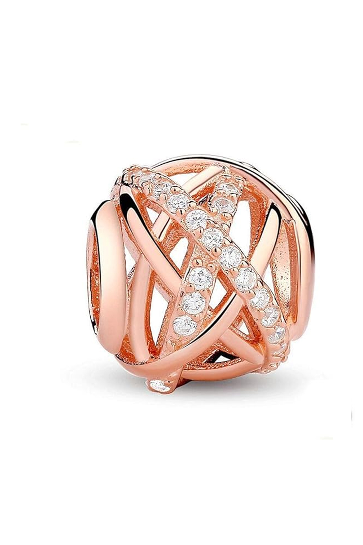 Rose İç İçe Karışık Kafes İşi Charm