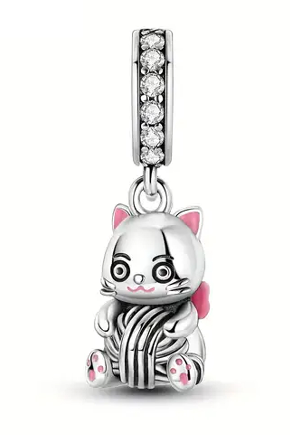 Sevimli Yumak Tutan Kedi  Sallantılı Charm
